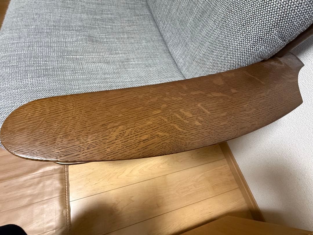 HIDA/飛騨産業 NEWMCKINLEY　3Pソファ ハイバック　ヘッドレスト