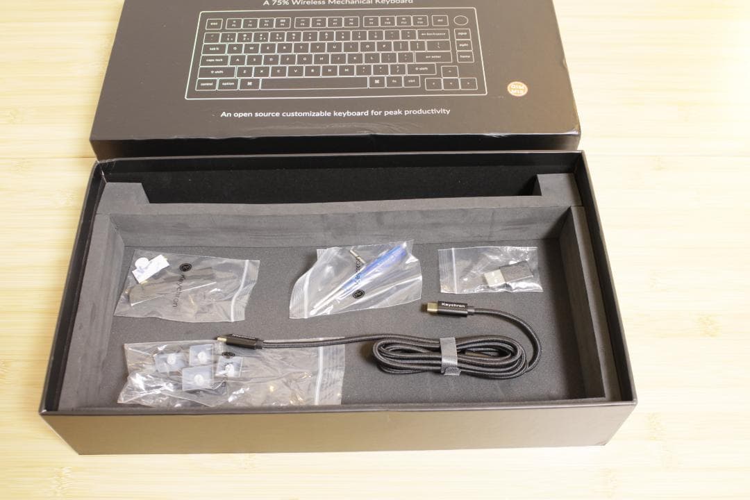 【Keychron】Q1 MAX Black キーボード ANSI カバー付き