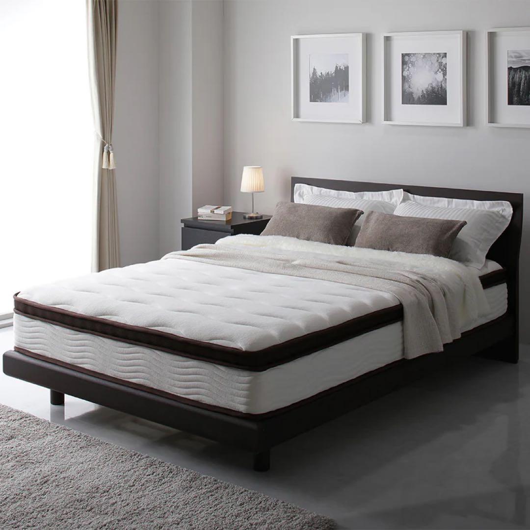 【美品・送料込み】RASIK 2層ポケットコイルマットレス ダブル ハイグレード