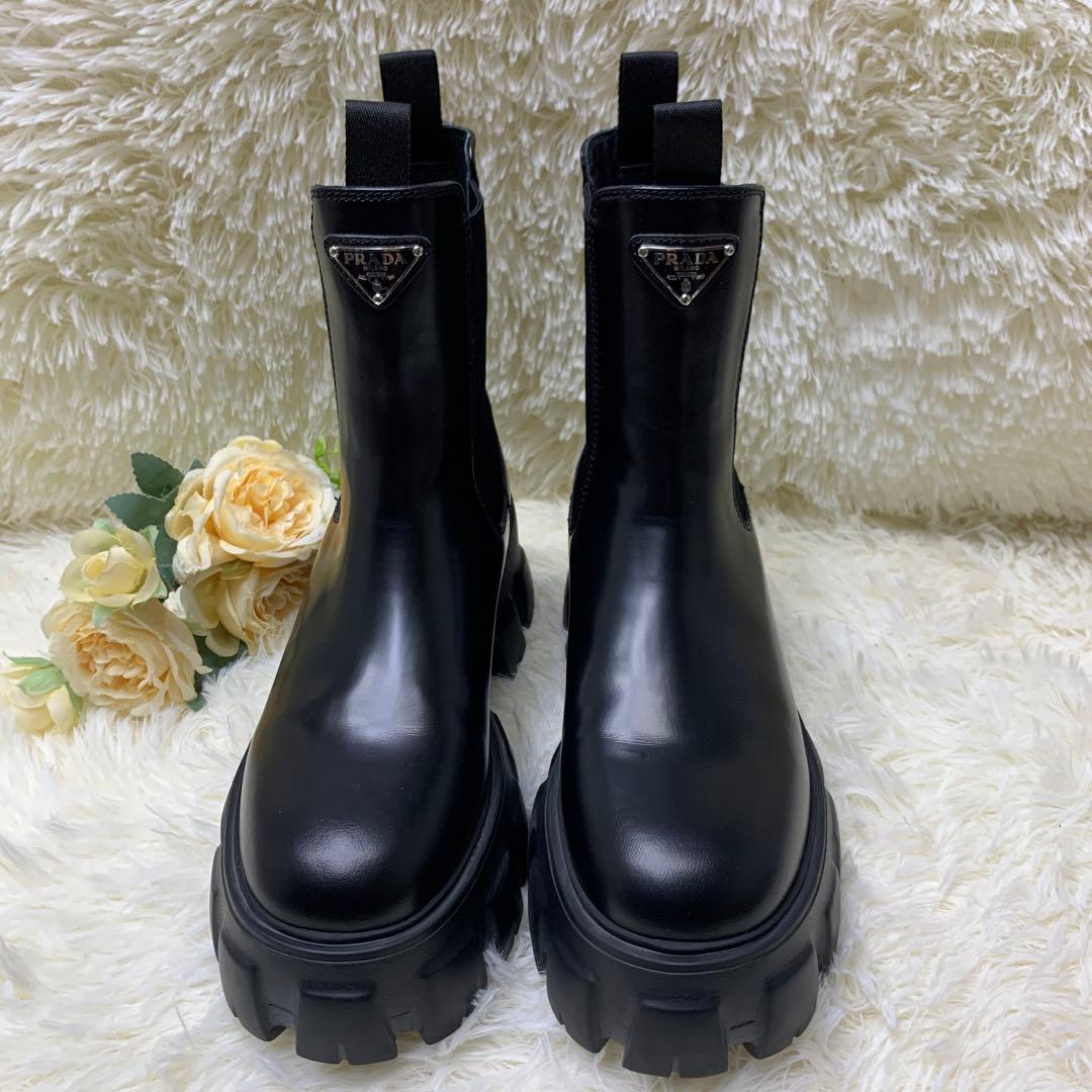 PRADA プラダ モノリス サイドゴア ブーツ