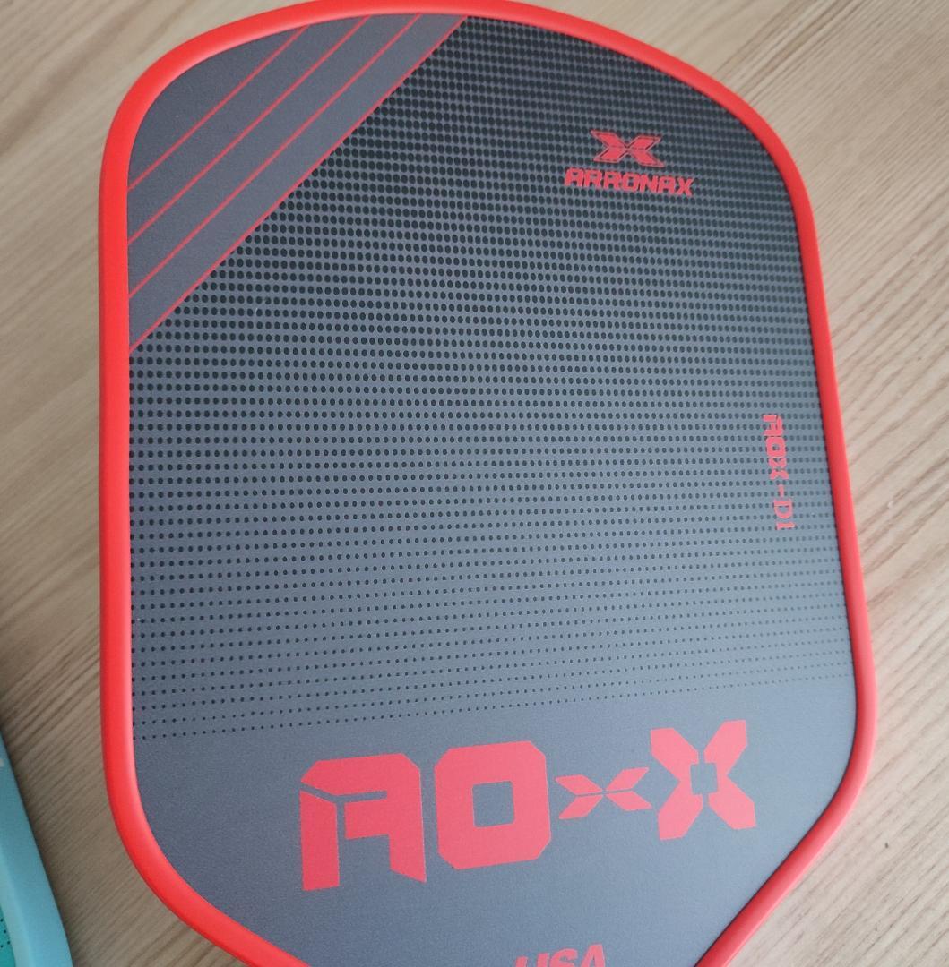 2個セット ピックルボール パドル ARRONAX カーボン加工の摩擦面 青 赤