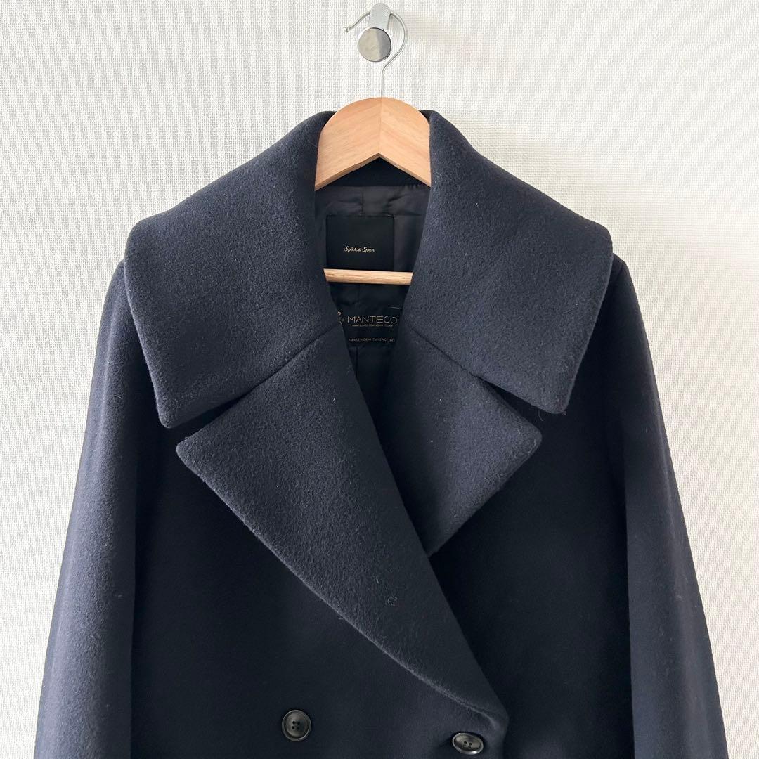 Spick & Span MANTECO コート ネイビー 36