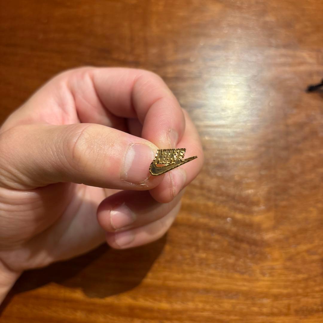 NIKE×supremeコラボ　GOLDピアス14K