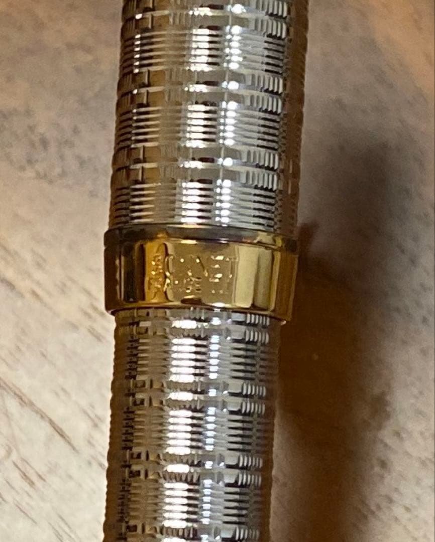 Parker シルバー万年筆　パーカー　ソネット plaque argent