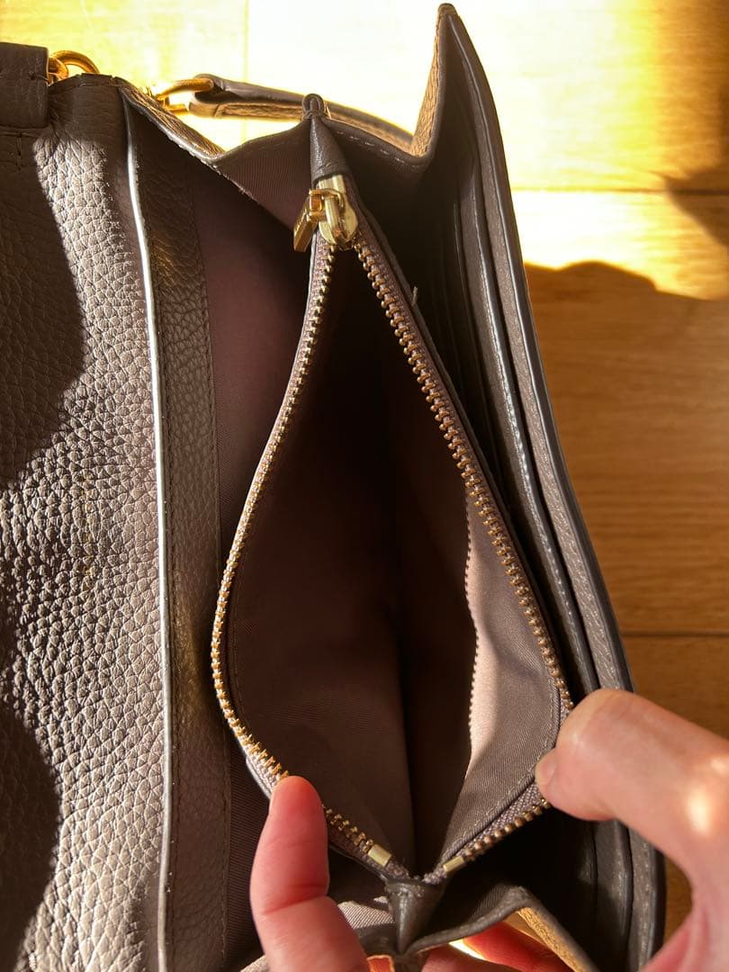 美品 TORY BURCH ショルダーバッグ ウォレット マックグロー レザー