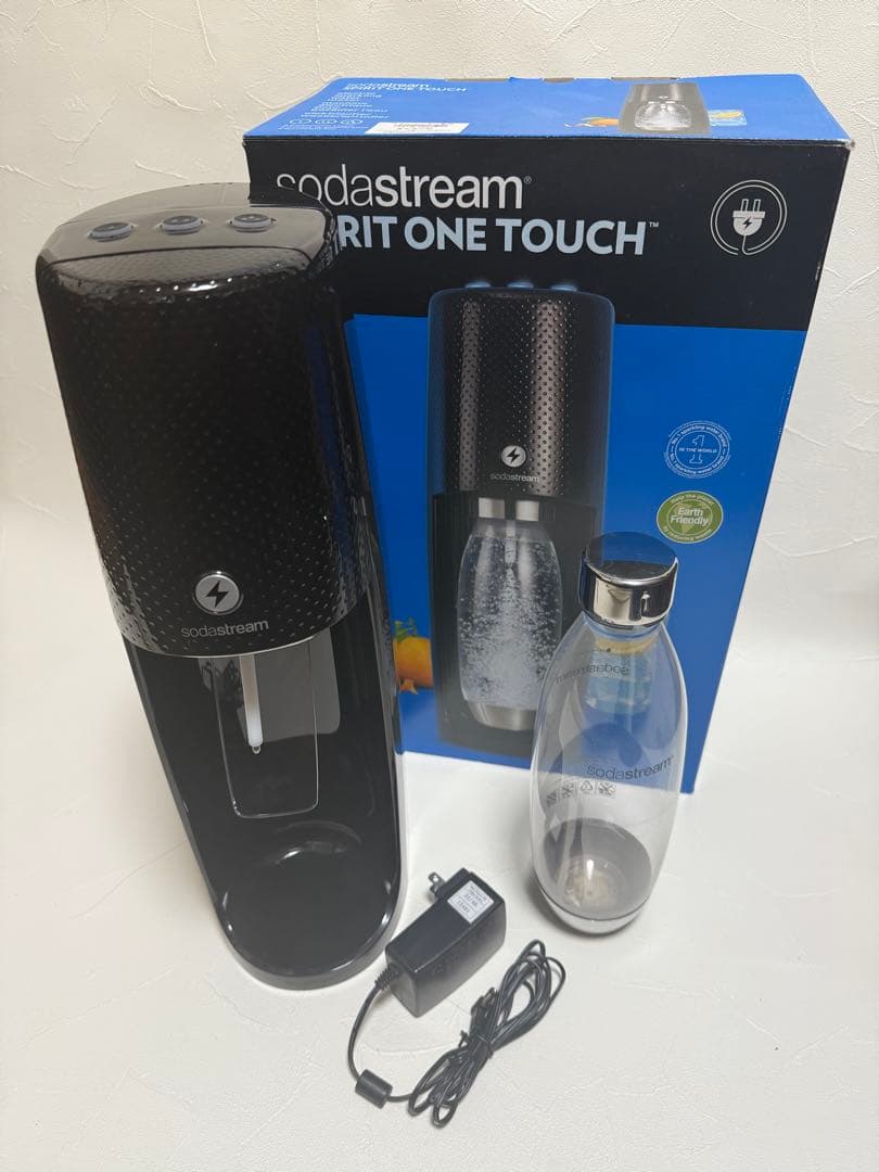 ソーダストリーム 電動モデル ブラック ワンタッチ 清掃済 動作良好
