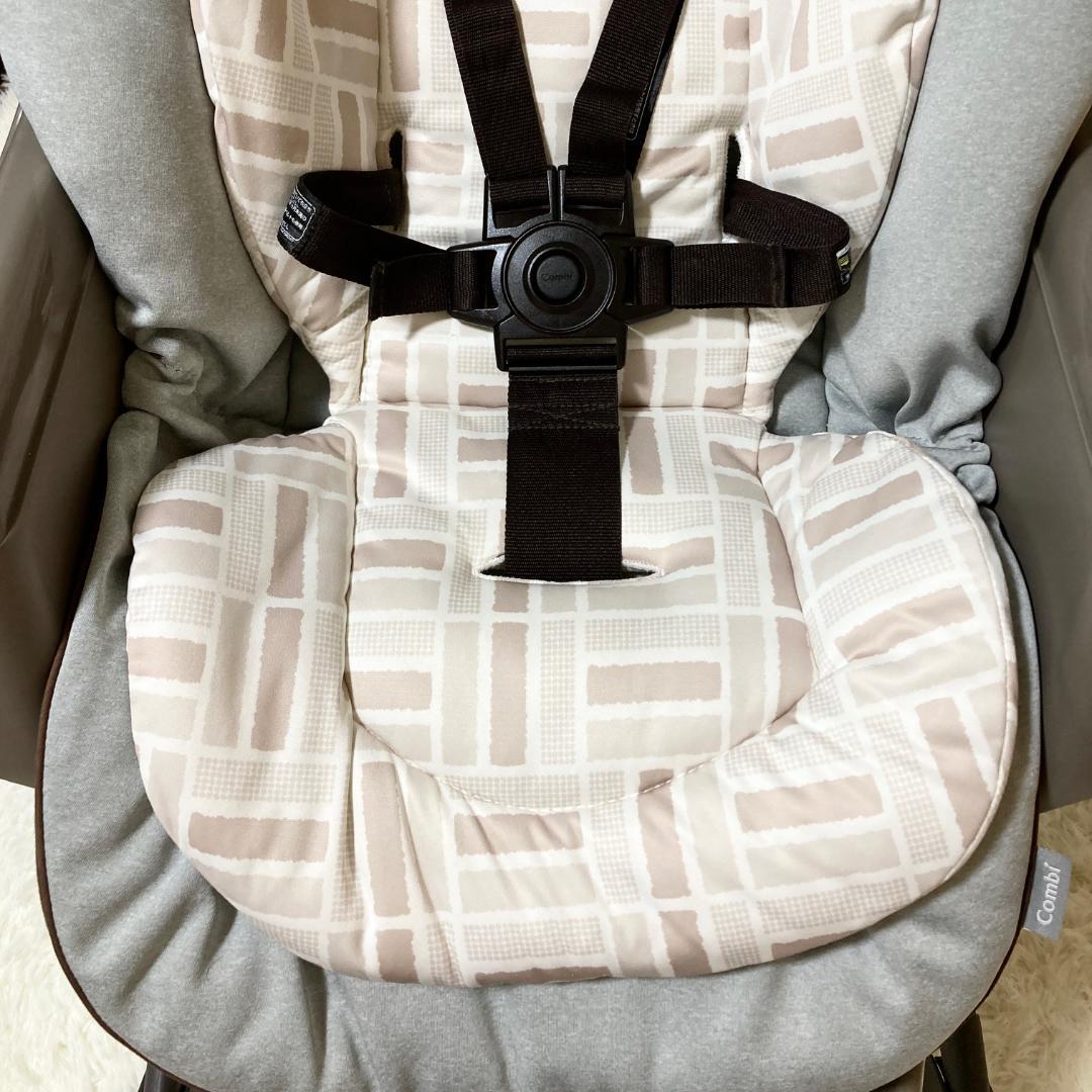 コンビ ネムリラ オートスウィング 電動ハイローチェア　4輪キャスター　グレー