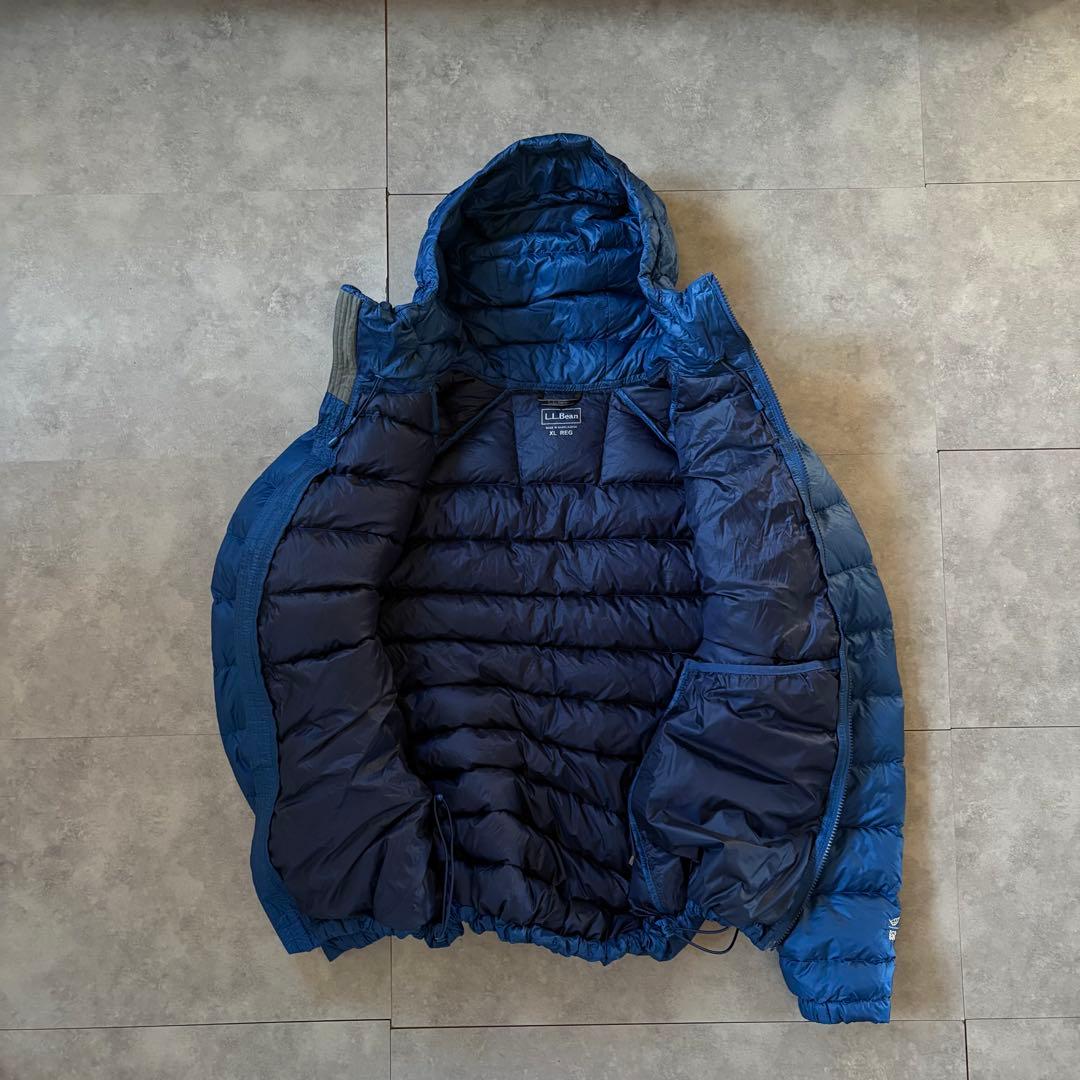 【極暖850fil⭐️】極暖L.L.Bean ダウンジャケット　ブルー　青色　XL