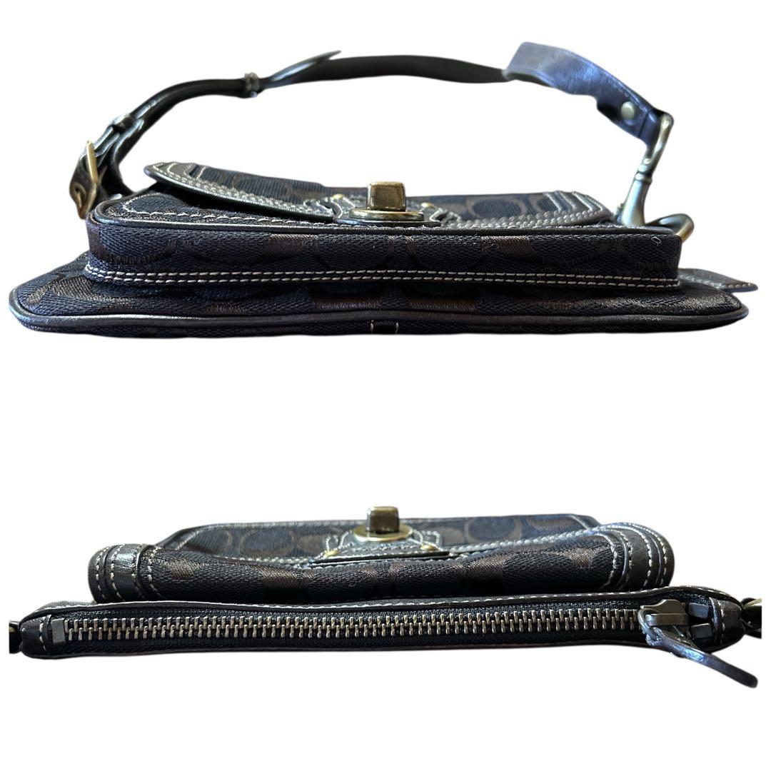 COACH レガシー ターンロック シグネチャー ショルダー ウエストバッグ