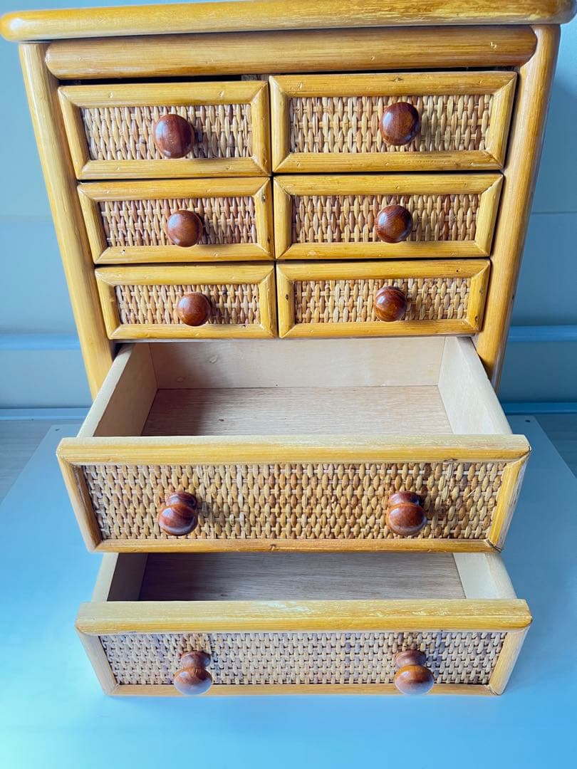 ラタン小引き出し　小物収納