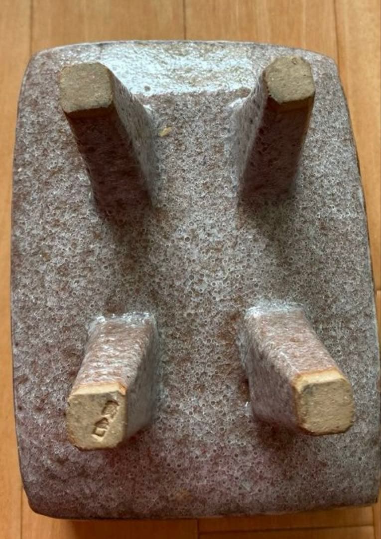 ⭐️アンティーク⭐️脚陶器製長方形鉢花瓶 ヴィンテージ生け花アレンジメント