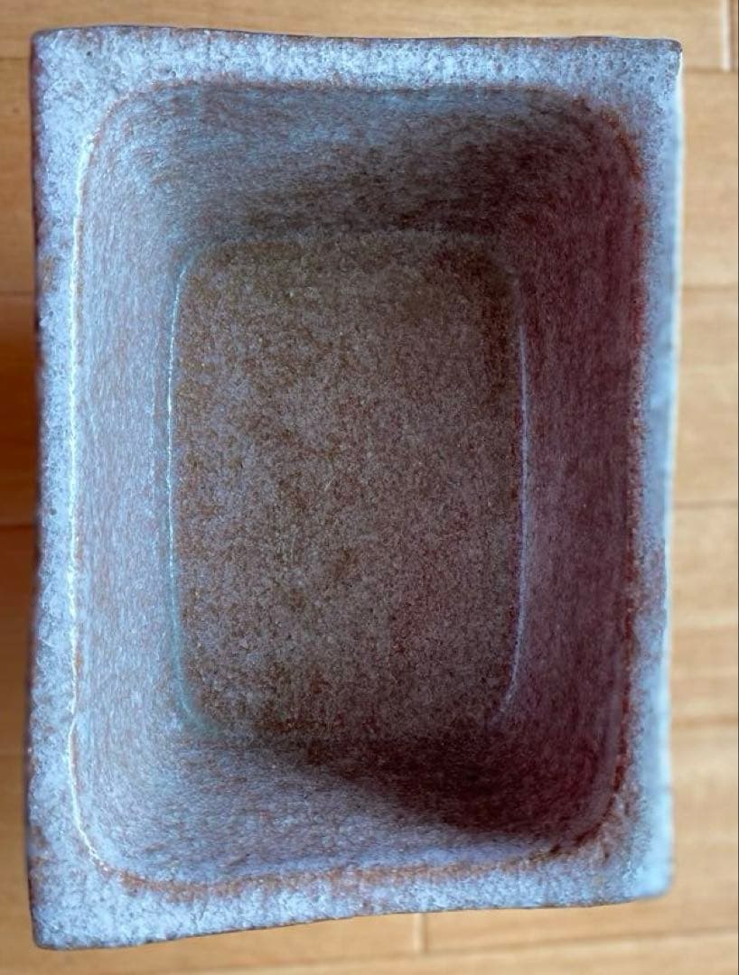 ⭐️アンティーク⭐️脚陶器製長方形鉢花瓶 ヴィンテージ生け花アレンジメント