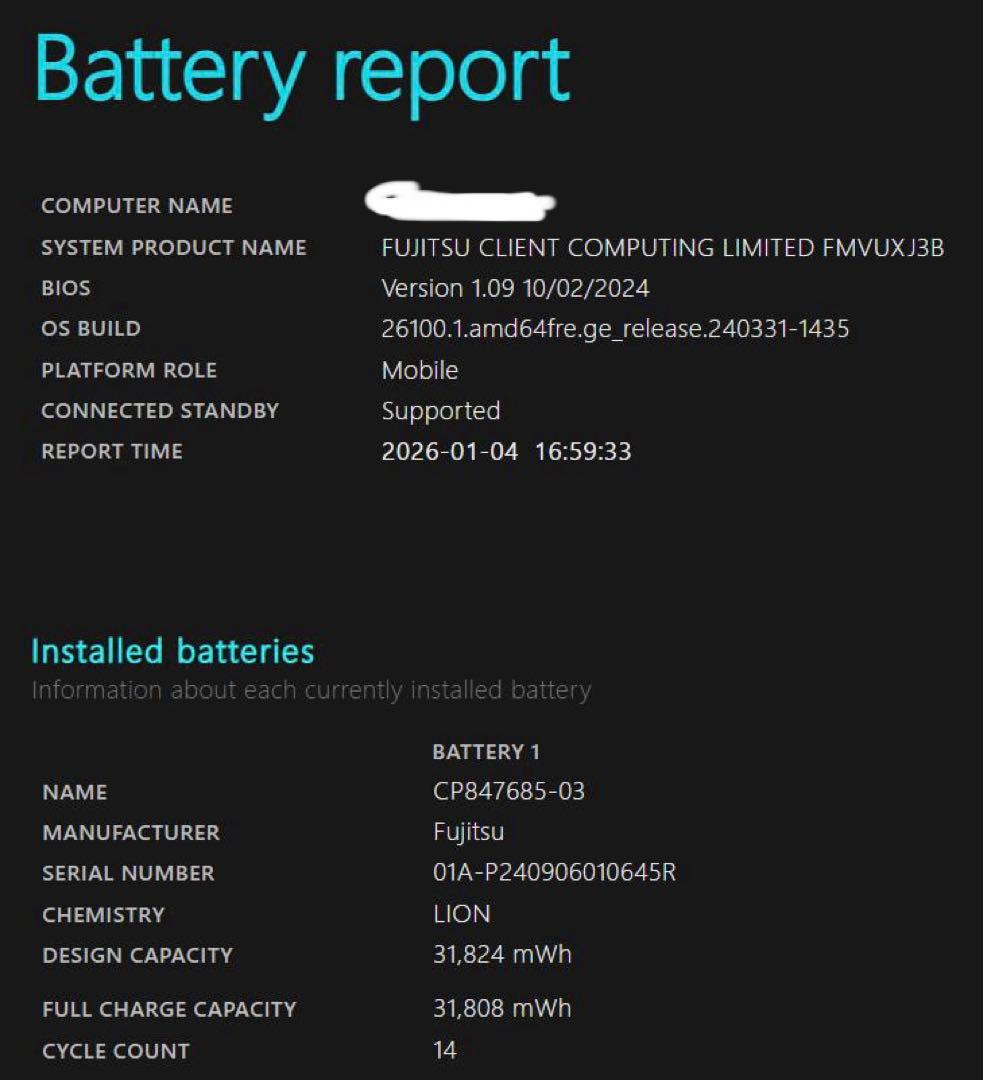 超軽量！LIFEBOOK UH-X／J3 FMVUXJ3B ピクトブラック