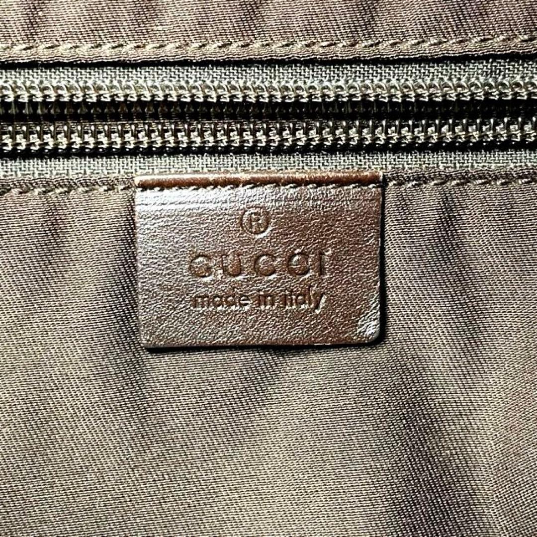美品 GUCCI ショルダーバッグ GG キャンバス レザー