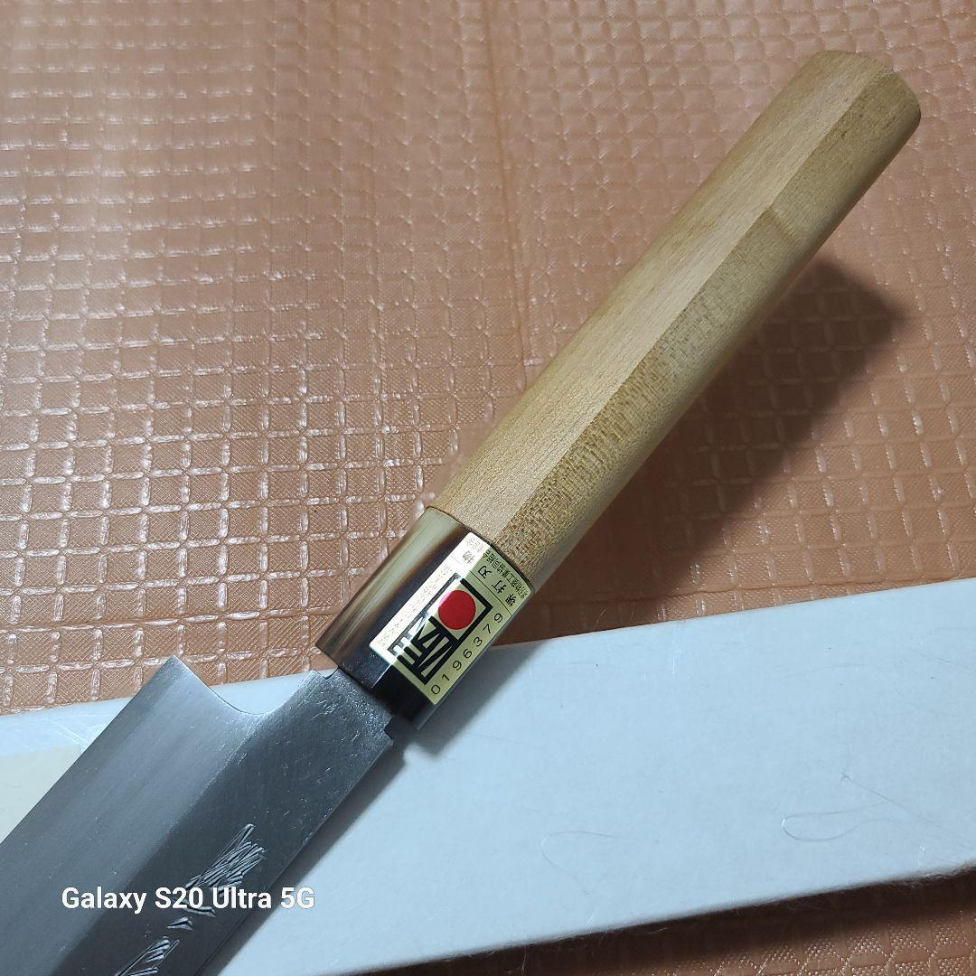 堺打刃物　柳刃包丁　白二鋼　刺身　尺ー寸　水牛柄