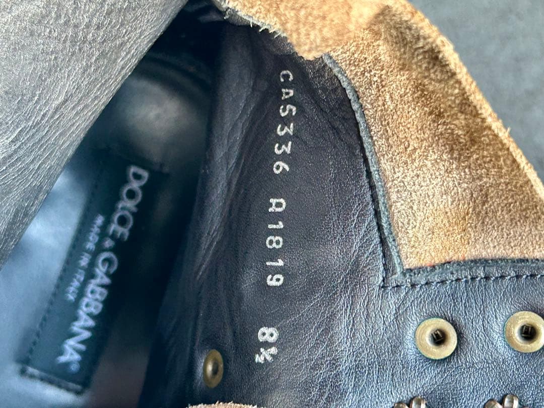 k*門様 DOLCE&GABBANA スエードブーツ y2k 8 1/2 27.