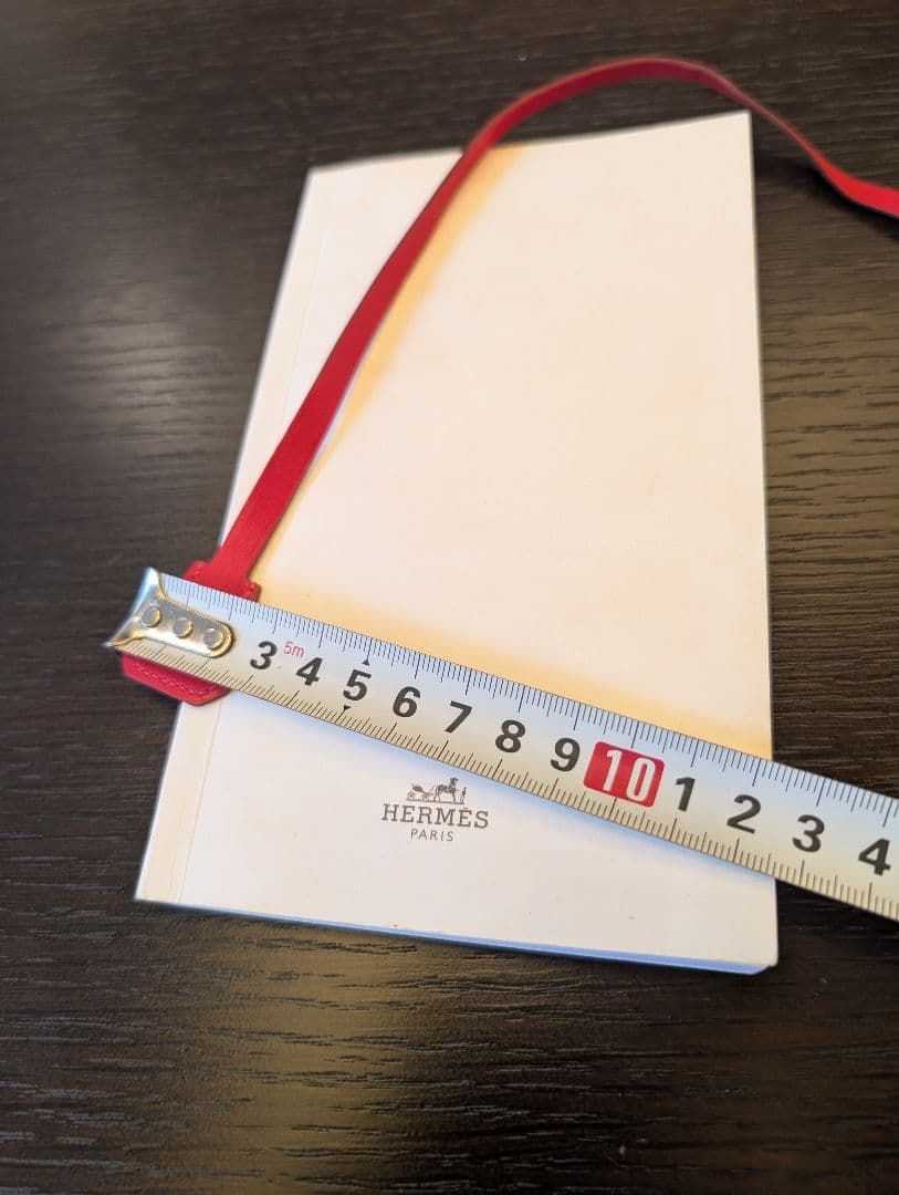 HERMES　エルメス　レザーブックマーク　刻印有正規品　メモ帳セット　SM□E