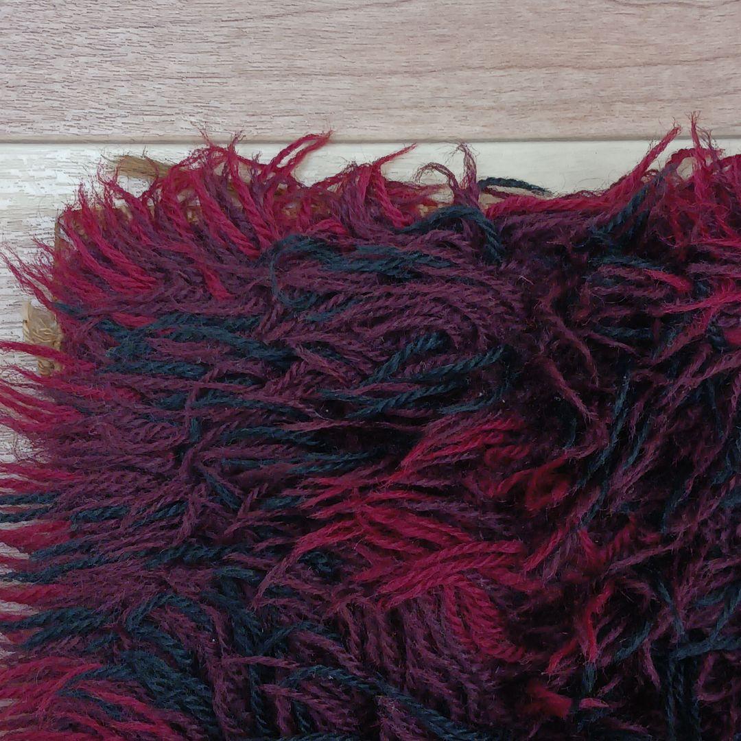 専用Y3189-2 ウール100% シャギーパイル ラグ 大判 276×197㎝