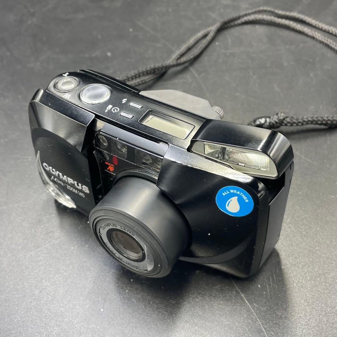 OLYMPUS μ[mju:] ZOOM 140 ブラック フィルムカメラ