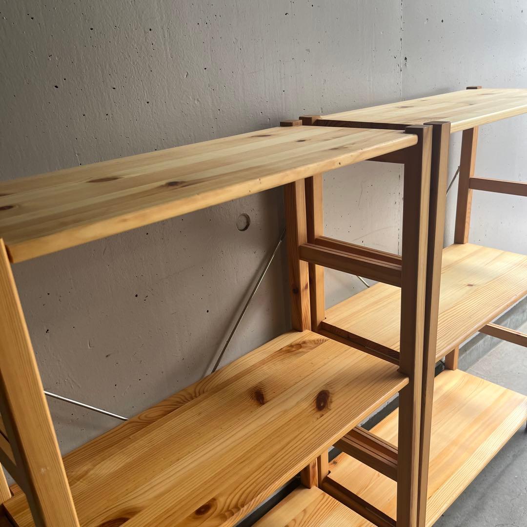 無印★パイン材ユニットシェルフ・奥行２５ｃｍタイプ・５８ｃｍ幅・小 ２個セット