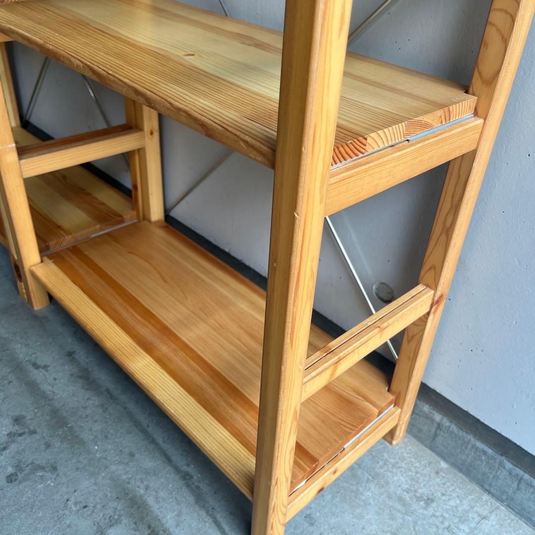 無印★パイン材ユニットシェルフ・奥行２５ｃｍタイプ・５８ｃｍ幅・小 ２個セット