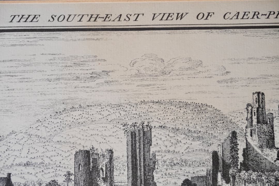 イギリス ヴィンテージ お城の絵 ウェールズ