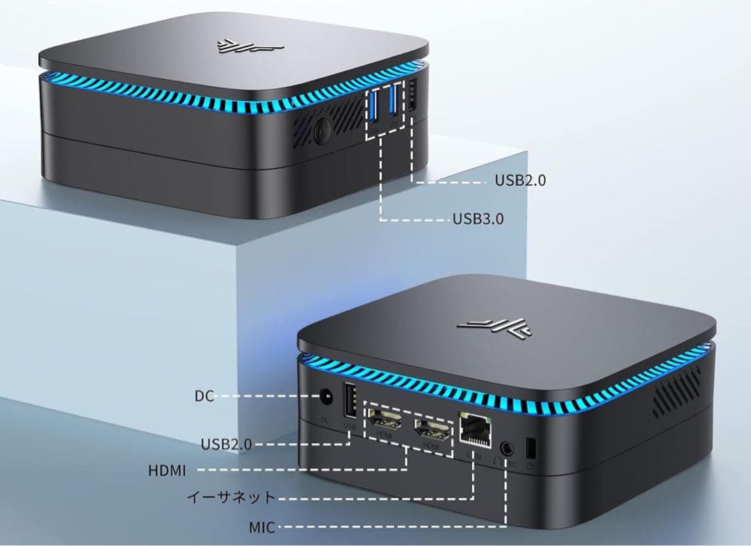 AK1PLUS ミニPC 3.6GHz N97 DDR8GB SSD256GB