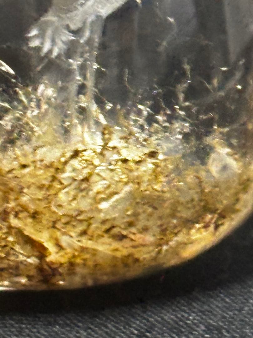 水晶置き物（夫婦鶴）NO411