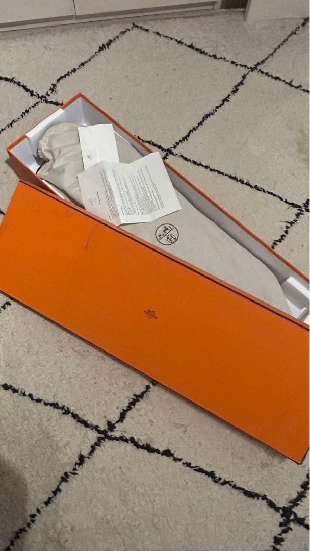 HERMÈS スケートボード ロング ネイビー／ナチュラル 新品未使用