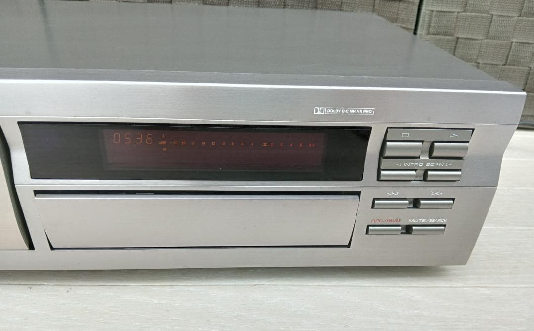 ヤマハ　ステレオ カセットデッキ　KX-493　リモコン付　オーディオ