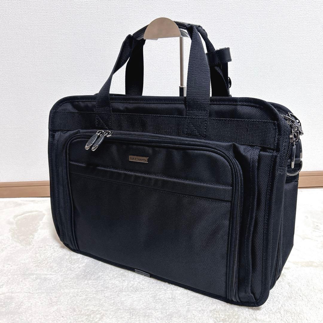 【新品】 BERMAS ビジネスバッグ 2way A4可 大容量 PC