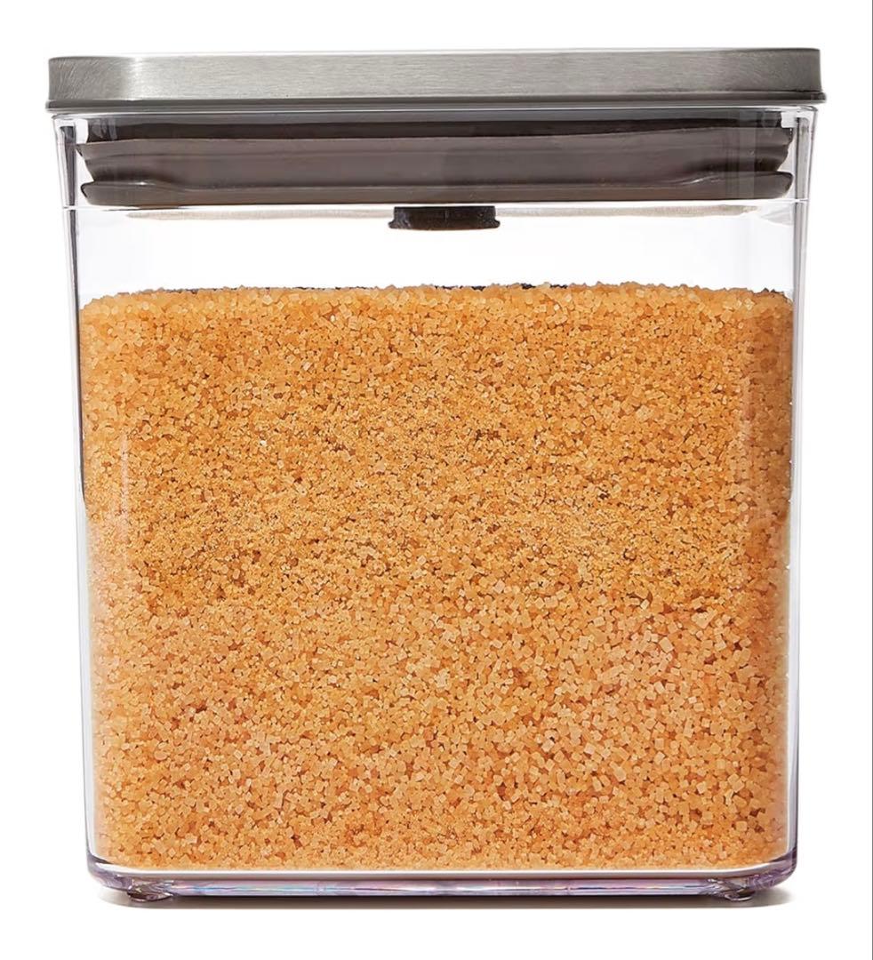 OXO 保存容器 プラスチック 密閉 2.6L ステンレス ポップコンテナ ３個