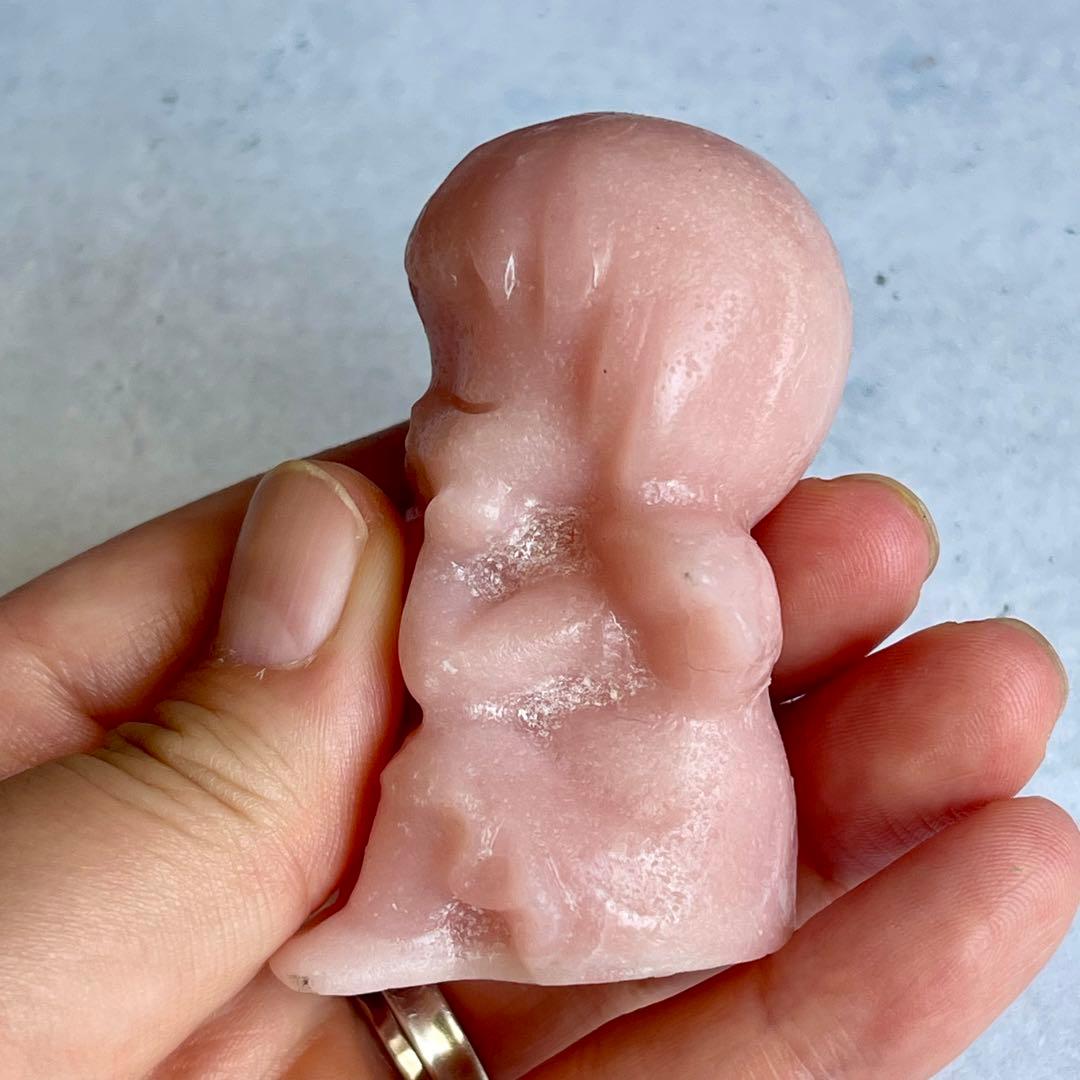 ピンクオパール 天使 女の子 天然石