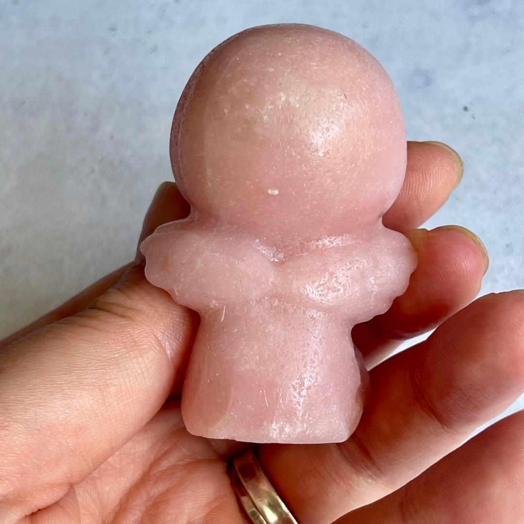 ピンクオパール 天使 女の子 天然石