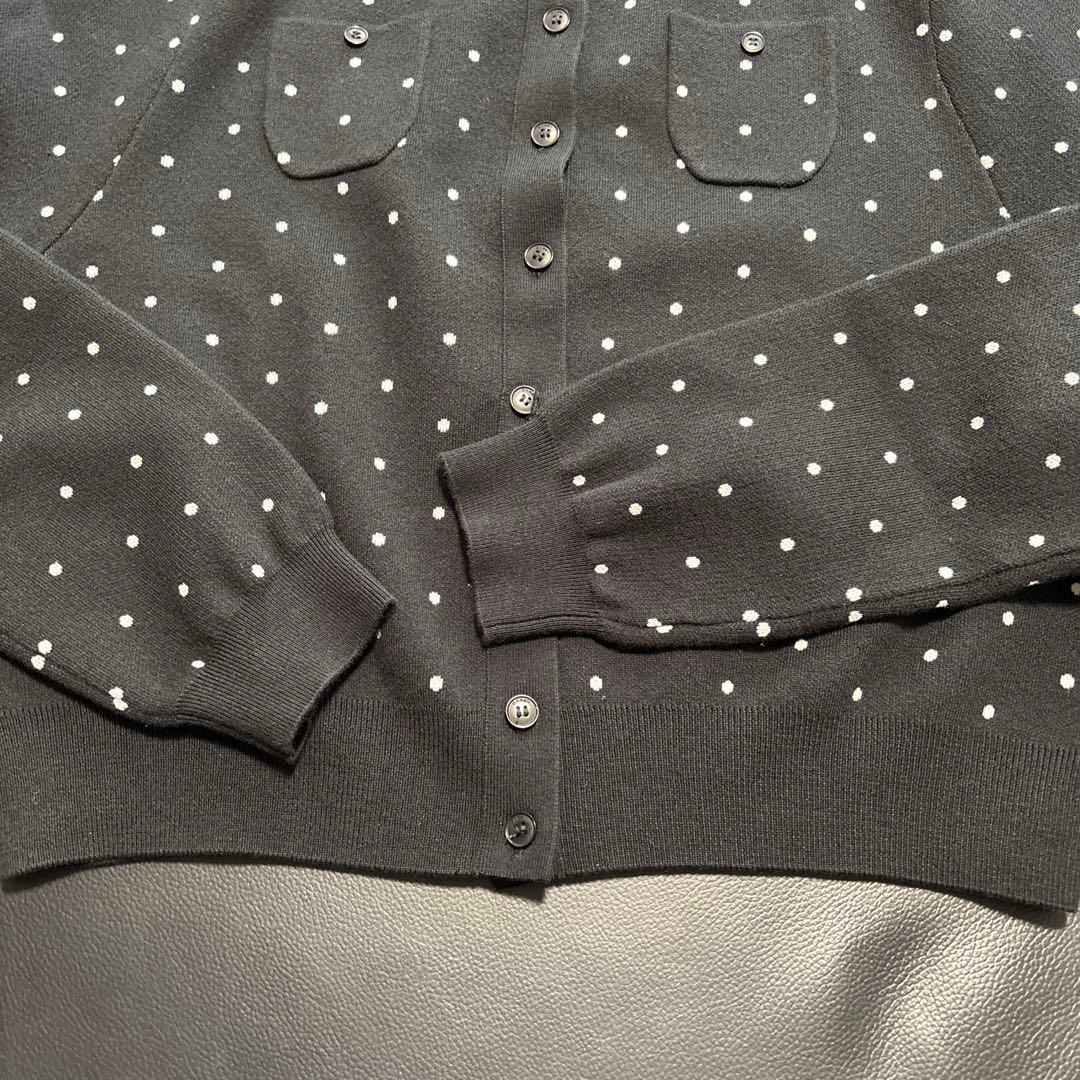 キャバン　CABaN コットンカシミヤドットカーディガン