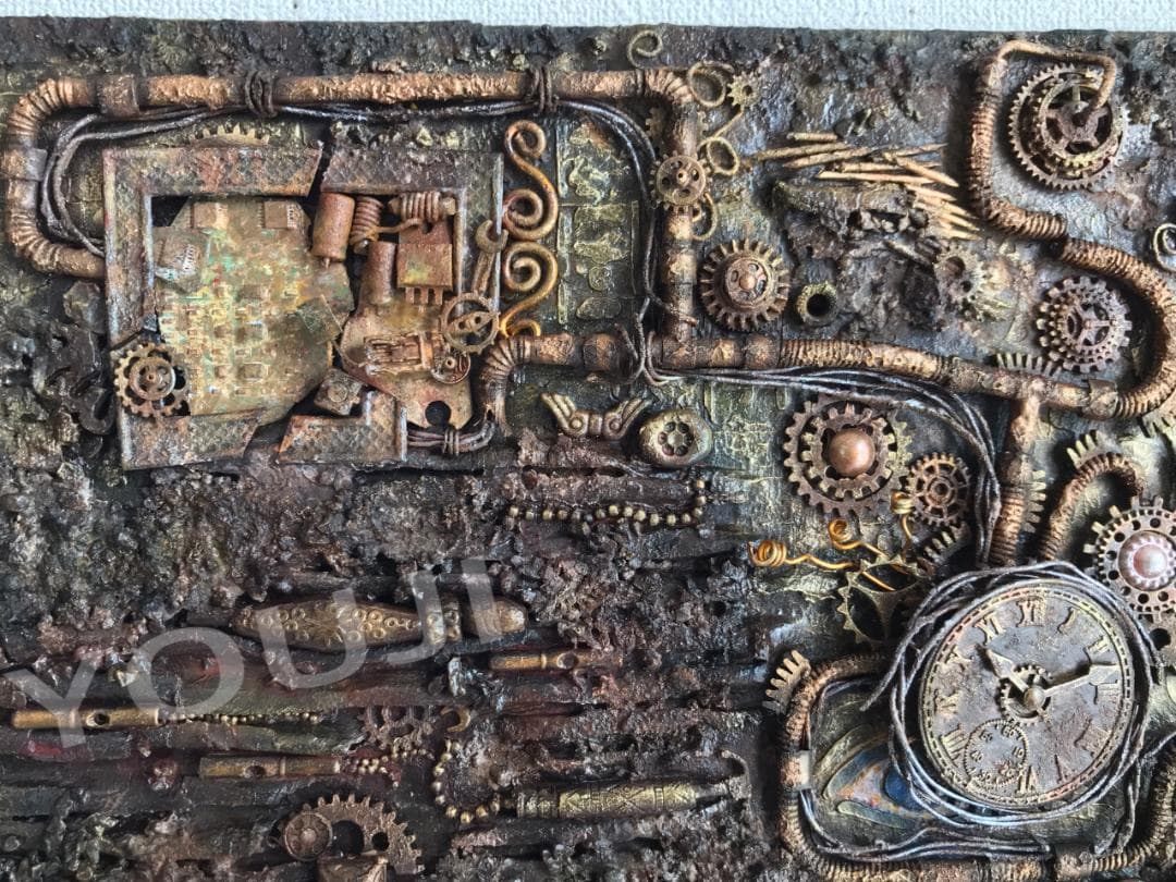 テクスチャーアート スチームパンクアート 立体画 原画1点もの SP #6