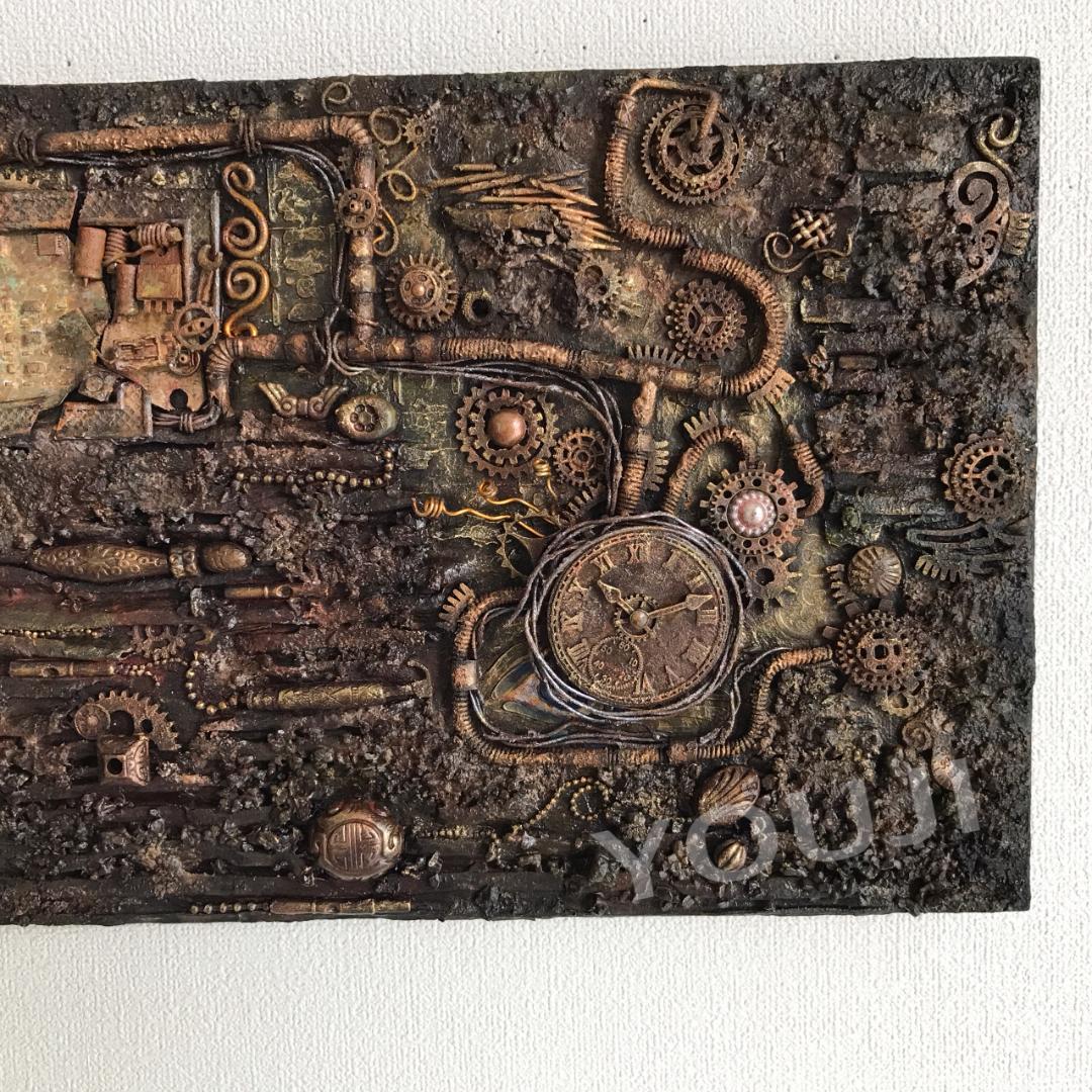 テクスチャーアート スチームパンクアート 立体画 原画1点もの SP #6