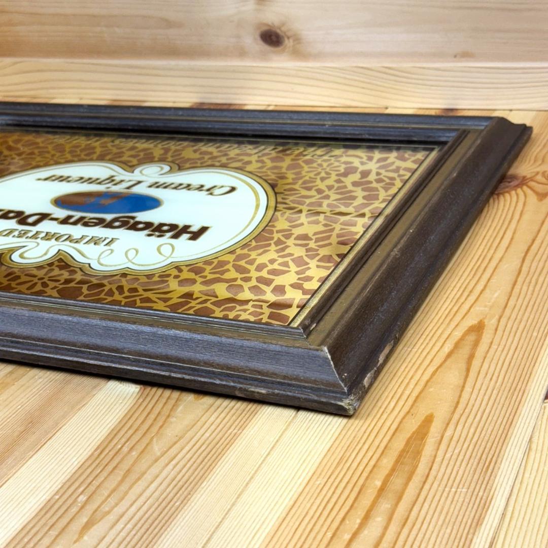 Haagen-Dazs ハーゲンダッツ パブミラー ビンテージ 鏡 アンティーク