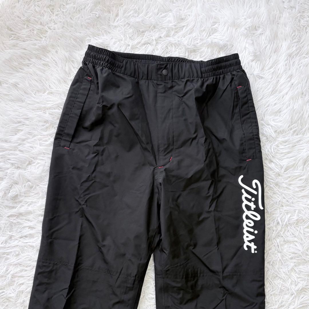 極美品✨Titleist タイトリスト レインウェア 上下セットアップ 黒 L