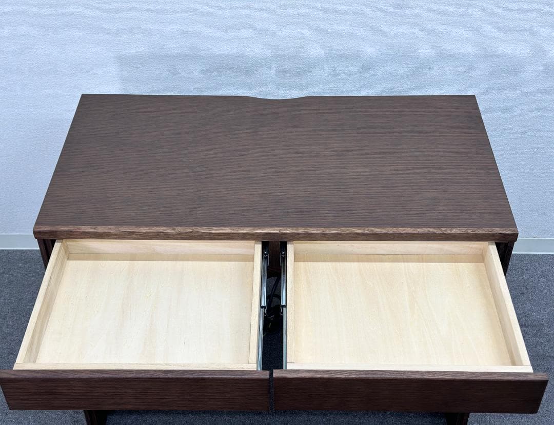 mayunn■カリモク家具■パーソナルデスク　モカブラウン　コンセント付き