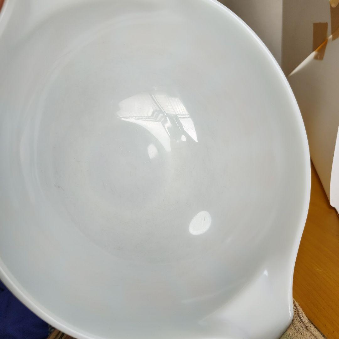 パイレックス　黄色　イエロー　バタープリント　アーミッシュ　ミキシングボウル