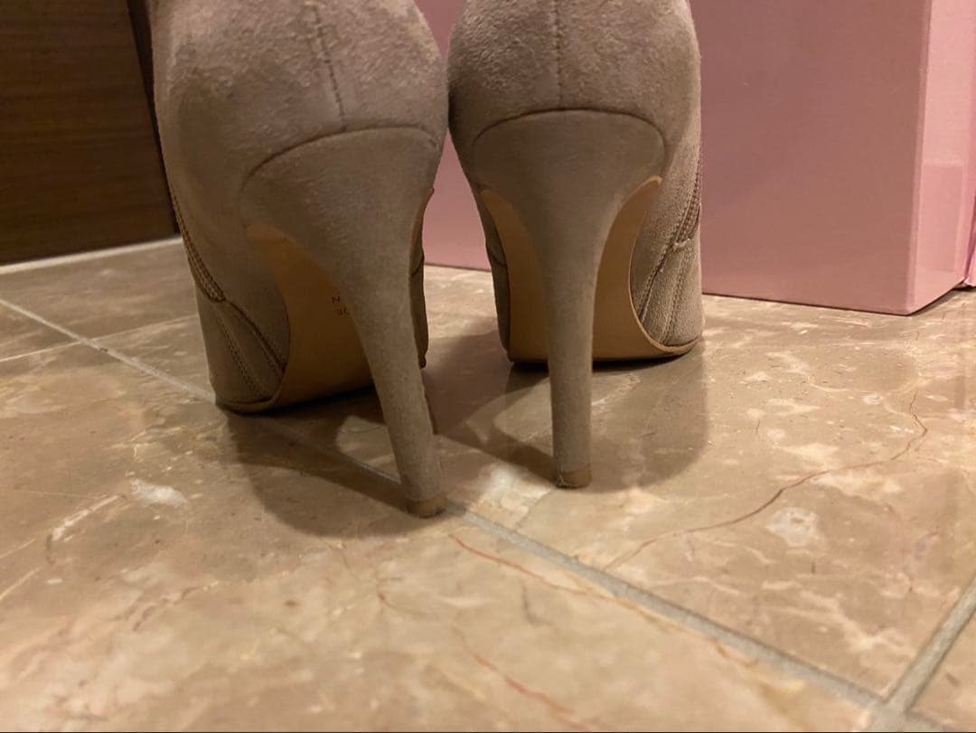 DIANA ダイアナ スエード ロングブーツ ダーク ベージュ UL 69234