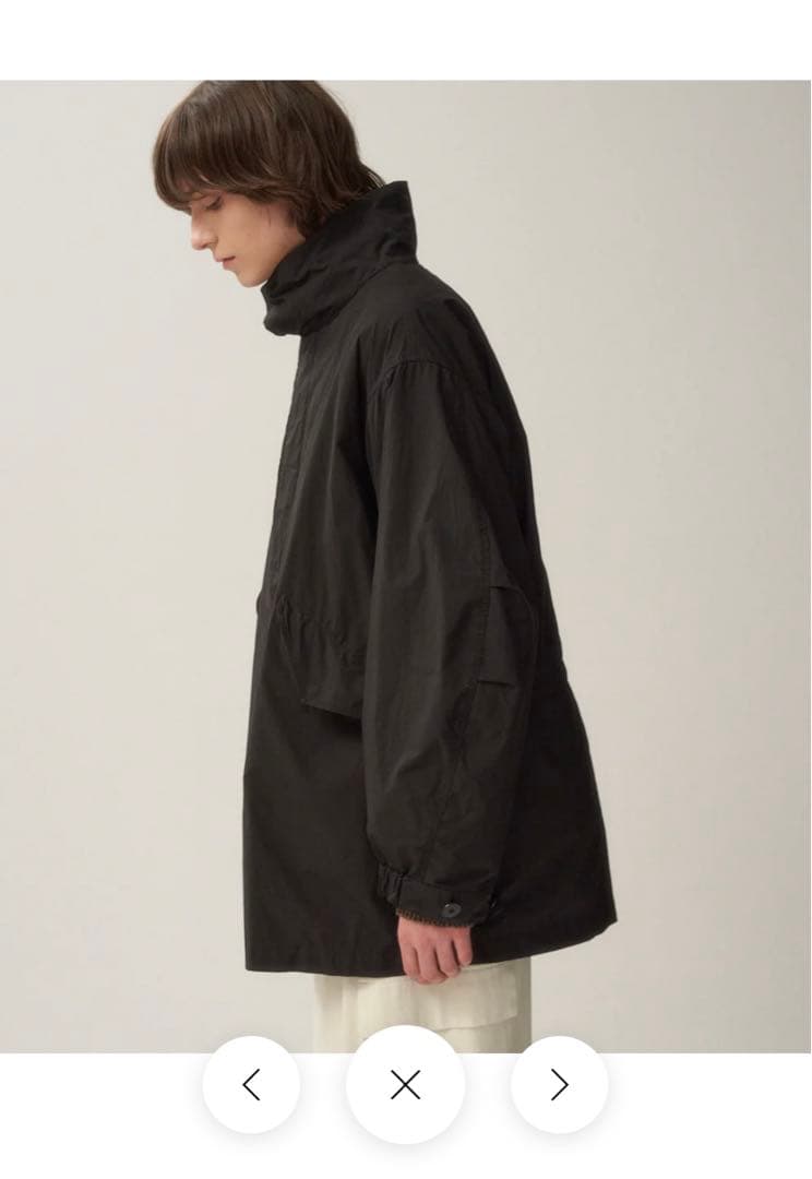【24年購入】ATON(黒)AIR WEATHER | MODS COAT