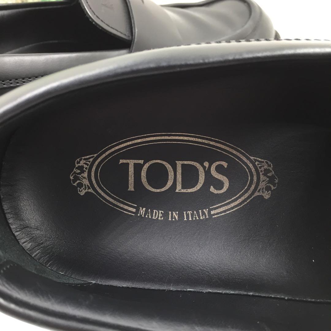 【美品】TOD'S トッズ Tタイムレス ローファー レザー 25.5 黒
