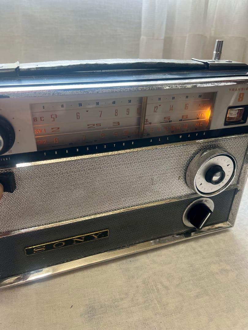 【動作品】希少 難ありSONY TR-812 MW/SWラジオ 昭和レトロ