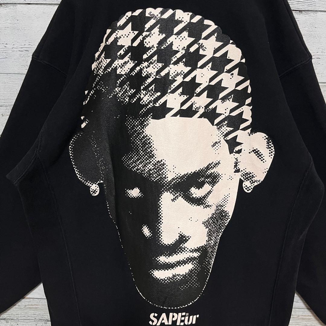 t138【美品】サプール ロッドマン プリント ロゴ スウェット 入手困難 人気