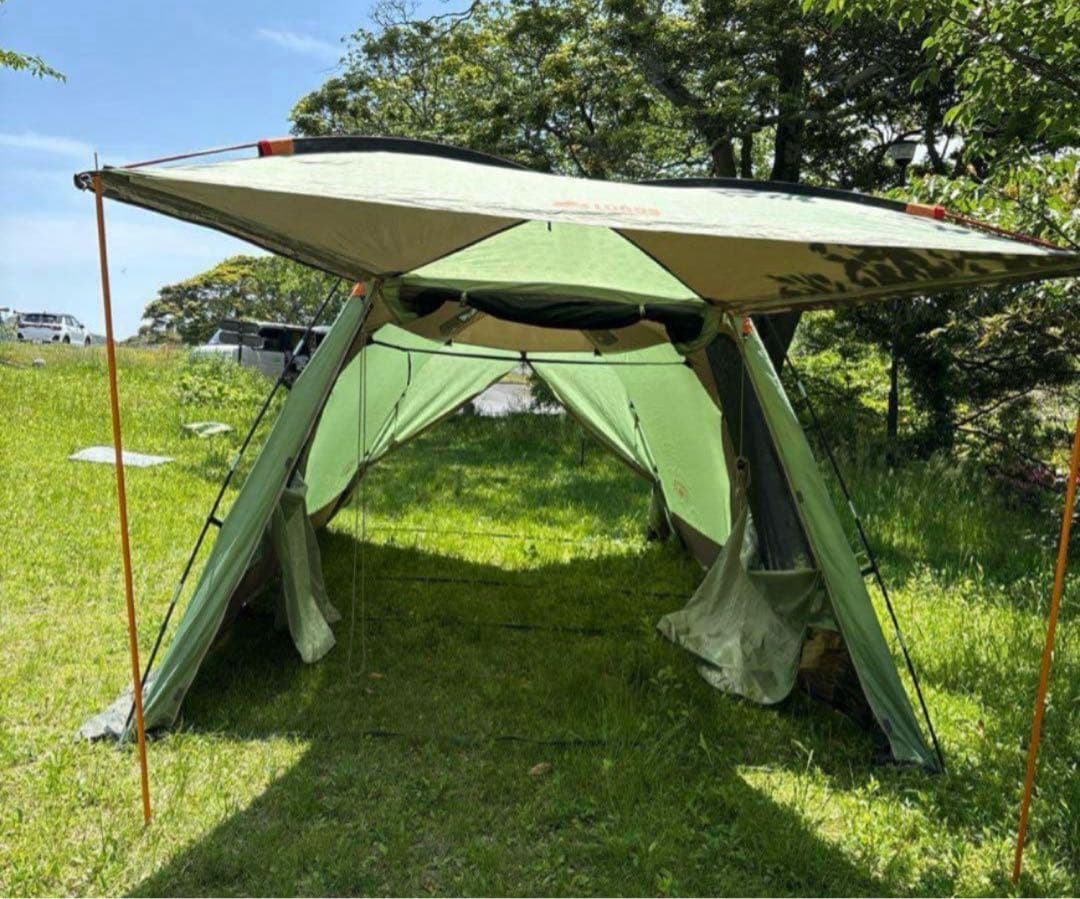 おまけソーラートップシート付きLOGOS３ルームフル装備テント