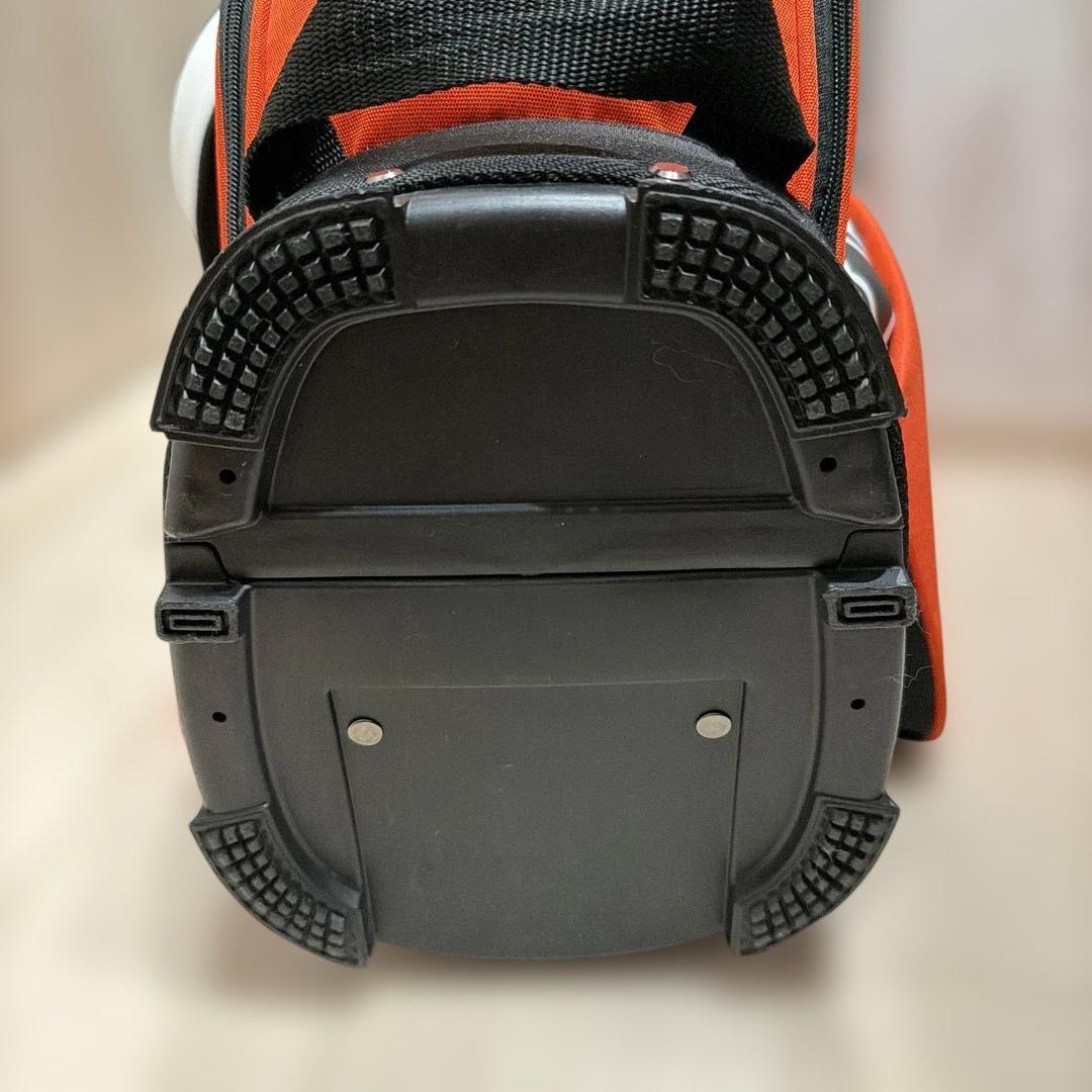 デサントゴルフ　スタンドキャディーバック　オレンジ/ホワイト　9型　47インチ