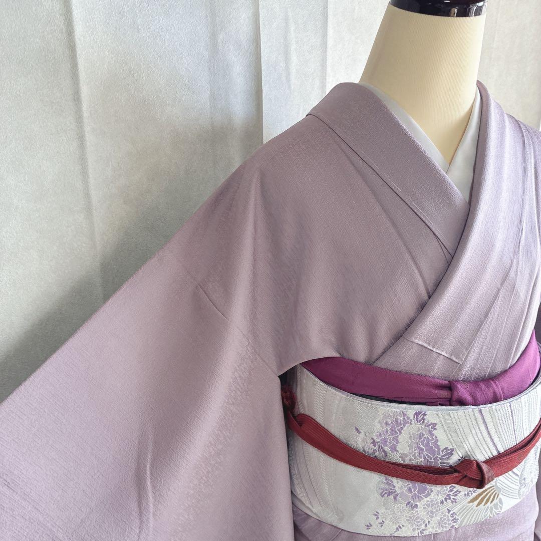 色無地　フルセット　着物　スモールサイズ　しつけ糸付き　正絹　文箱　古典　G15