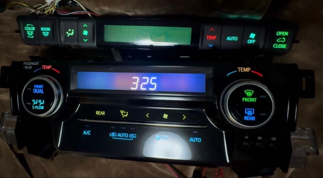 トトロ30アルファード ヴェルファイア ハイブリッド用　前後エアコンパネル